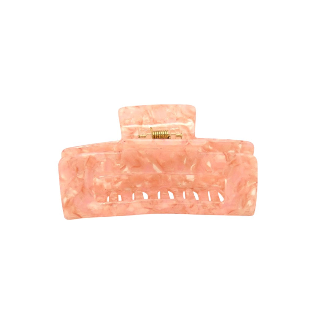 Light Pink Patterned Hair Claw Clip