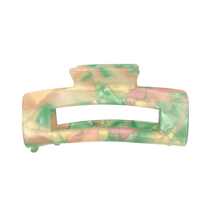 Green And Pink Multicoloured Hair Claw Clip