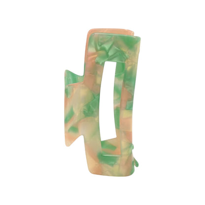 Green And Pink Multicoloured Hair Claw Clip