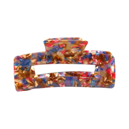 Brown, Pink And Blue Multicoloured Hair Claw Clip