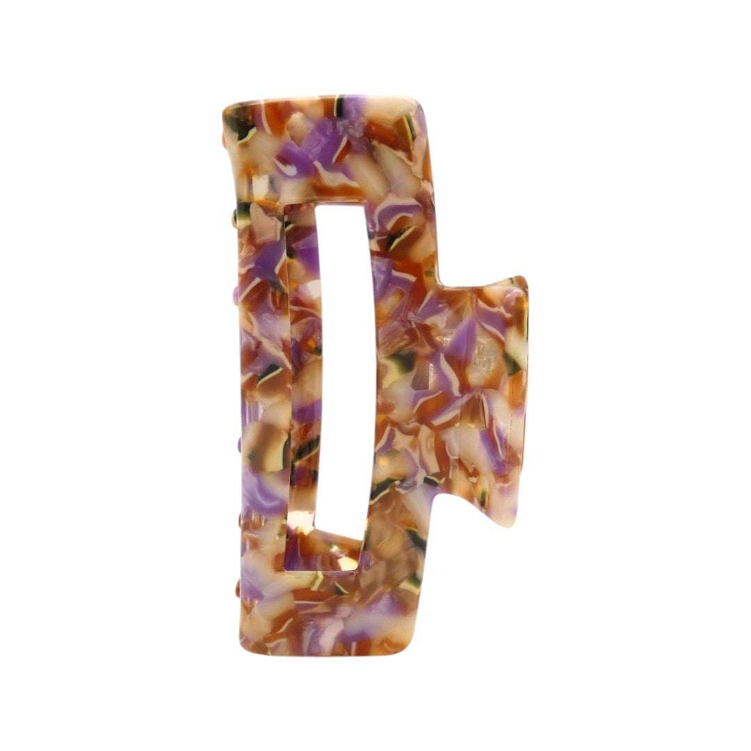 Brown And Purple Multicoloured Hair Claw Clip