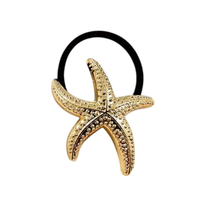 Gold Starfish Ornate Hair Bobble