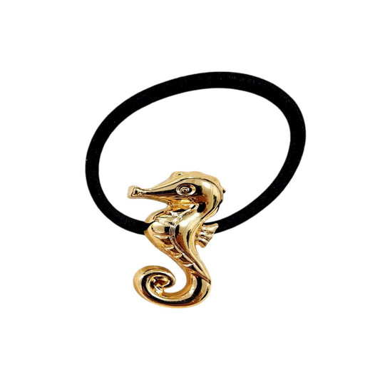 Gold Seahorse Ornate Hair Bobble